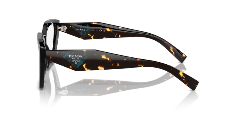 Prada PR 09YV in Black Crystal Tortoise / Demo Lens (15S1O1) - Alternate View