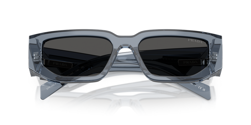 Prada PR 09ZSF in Transparent Ocean / Dark Grey (17T08Z) - Alternate View