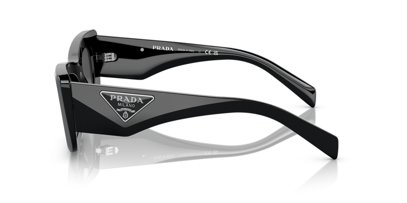 Prada PR 13ZS in Black / Dark Grey (1AB5S0) - Back View