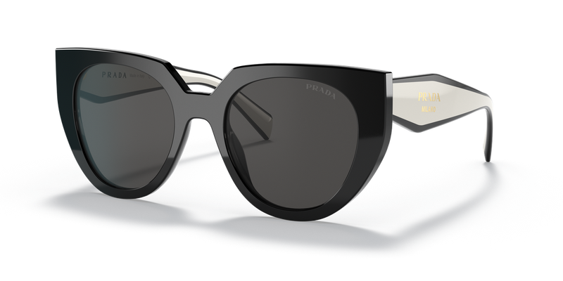 Prada PR 14WSF in Black/Talc / Dark Grey (09Q5S0) - Alternate View
