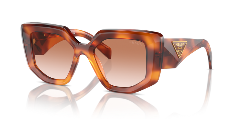Prada PR 14ZS in Cognac Tortoise / Brown Gradient (18R70E) - Alternate View