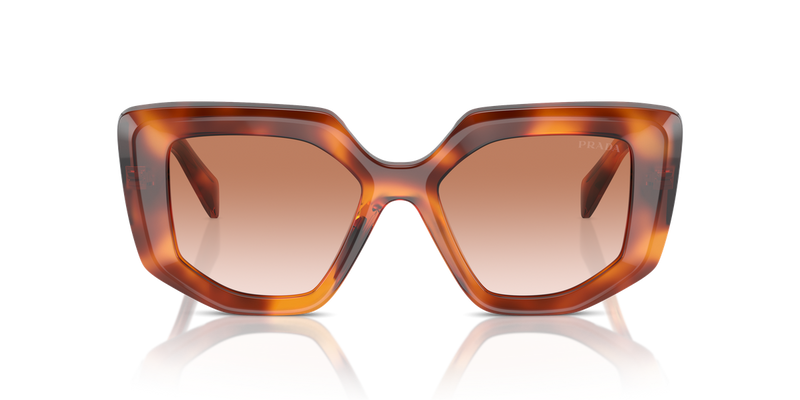 Prada PR 14ZS in Cognac Tortoise / Brown Gradient (18R70E) - Alternate View