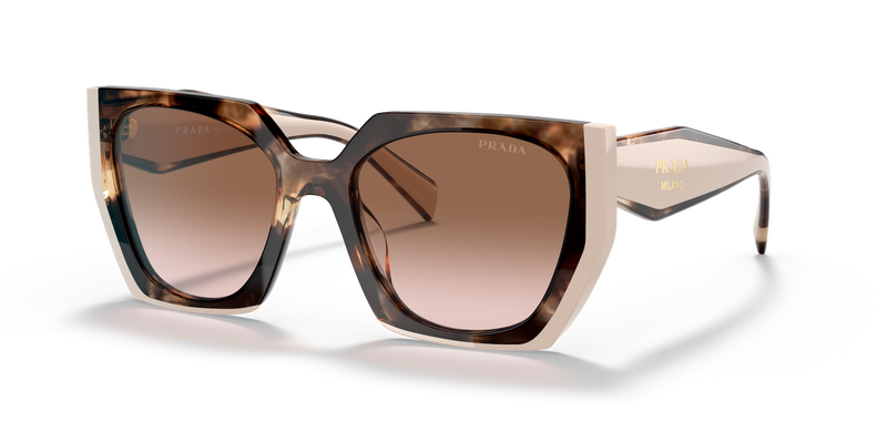 Prada PR 15WSF in Tortoise Caramel/Powder / Brown Gradient (01R0A6) - Front View