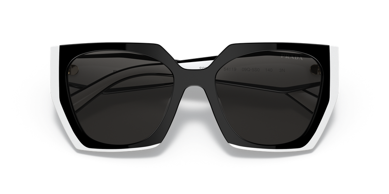Prada PR 15WS in Black/Talc / Dark Grey (09Q5S0) - Side View