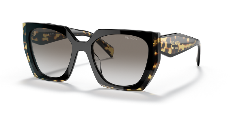 Prada PR 15WS in Black/Medium Tortoise / Grey Gradient (3890A7) - Alternate View