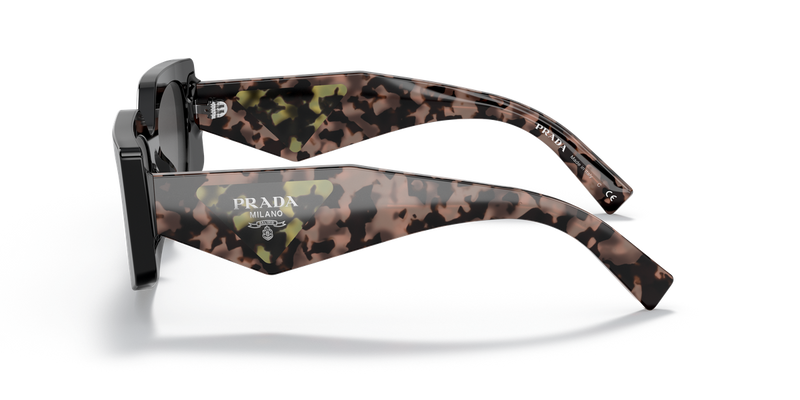 Prada PR 15YS in Black / Dark Grey (1AB5S0) - Back View