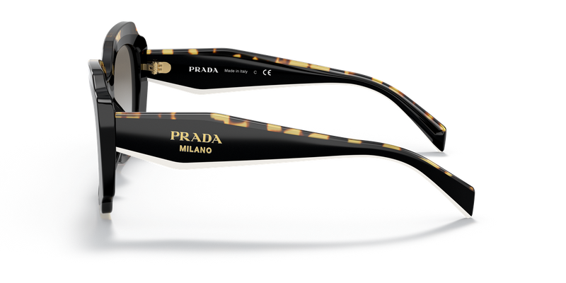 Prada PR 16YS in Black/Havana - Back View