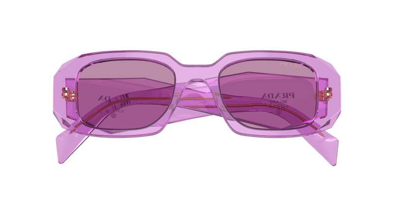Prada PR 17WSF in Transparent Amethyst / Dark Violet Mirror Silver Int (13R07Q) - Alternate View