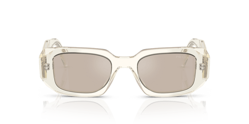 Prada PR 17WSF in Transparent Champagne / Ivory Mirror Internal Silver (19X30N) - Alternate View