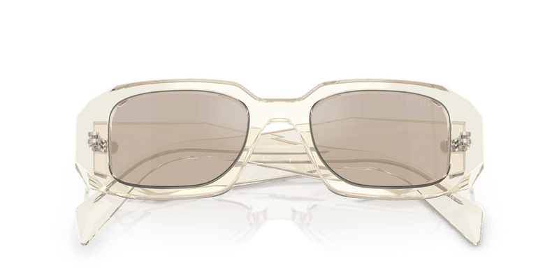 Prada PR 17WSF in Transparent Champagne / Ivory Mirror Internal Silver (19X30N) - Alternate View