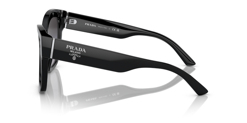 Prada PR 17ZS in Black - Back View