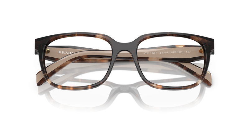 Prada PR 17ZVF in Caramel Havana / Demo Lens (07R1O1) - Side View
