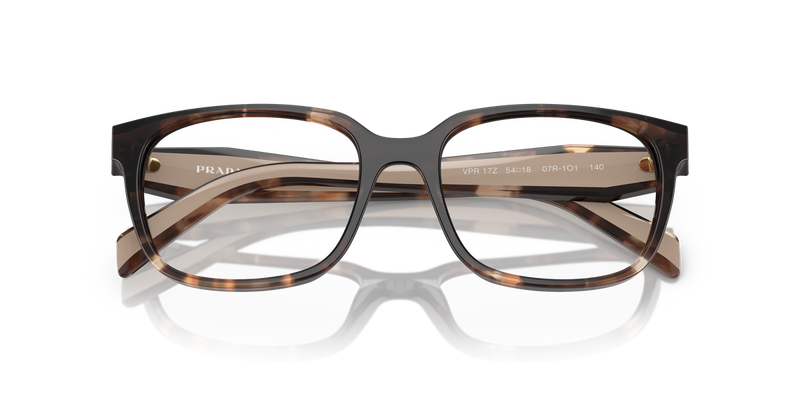 Prada PR 17ZV in Caramel Havana / Demo Lens (07R1O1) - Side View