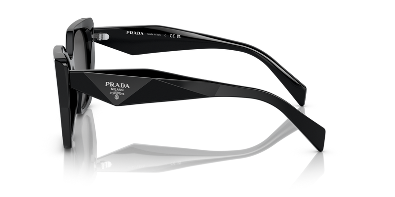 Prada PR 19ZSF in Black / Dark Grey (1AB5S0) - Back View