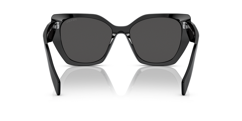 Prada PR 19ZSF in Black / Dark Grey (1AB5S0) - Temple Detail