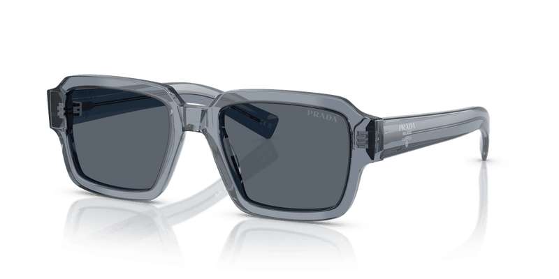 Prada PR 02ZS in Transparent Ocean / Dark Blue (17T07T) - Front View