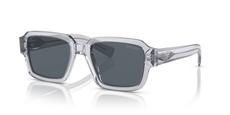 Prada PR 02ZS in Transparent Grey / Blue (U430A9) - Alternate View