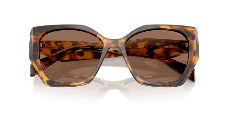 Prada PR 19ZS in Honey Tortoise / Dark Brown (14L06B) - Side View