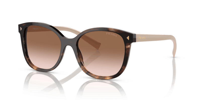 Prada PR 22ZS in Caramel Tortoise / Brown Gradient (07R0A6) - Alternate View