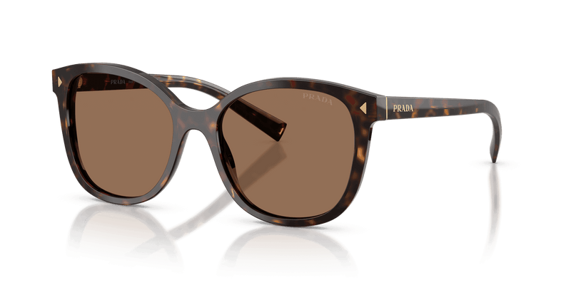 Prada PR 22ZS in Tartaruga Radica / Dark Brown (17N06B) - Front View