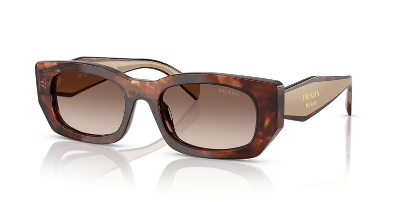 Prada PR B05S in Caramel Tortoise / Brown Gradient (00K10S) - Front View