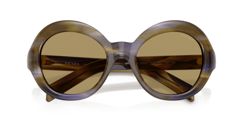 Prada PR D08SU in Striped Lagoon / Green Olive (23G70G) - Alternate View
