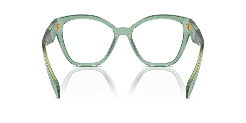 Prada PR 20ZV in Transparent Sage / Demo Lens (11R1O1) - Temple Detail