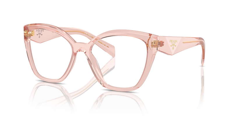 Prada PR 20ZV in Transparent Peach / Demo Lens (19Q1O1) - Alternate View