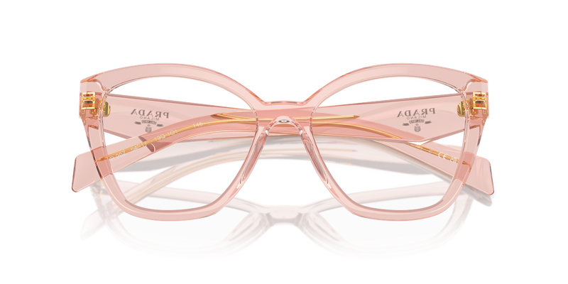 Prada PR 20ZV in Transparent Peach / Demo Lens (19Q1O1) - Alternate View
