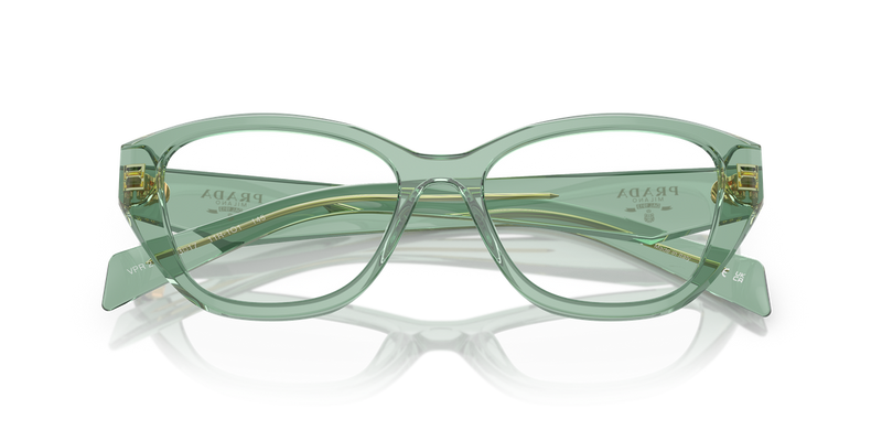 Prada PR 21ZV in Transparent Sage / Demo Lens (11R1O1) - Side View