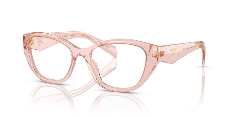 Prada PR 21ZV in Transparent Peach / Demo Lens (19Q1O1) - Alternate View