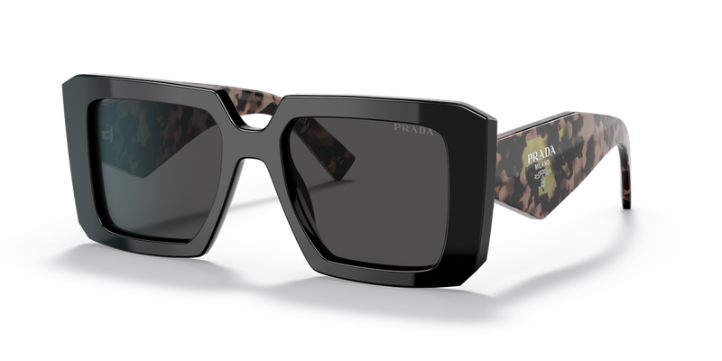 Prada PR 23YSF in Black - Front View