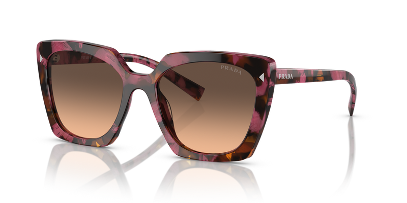 Prada PR 23ZS in Begonia Cognac Tortoise / Brown Gradient Grey (18N50C) - Alternate View