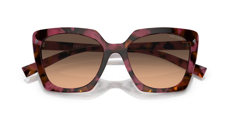 Prada PR 23ZS in Begonia Cognac Tortoise / Brown Gradient Grey (18N50C) - Alternate View