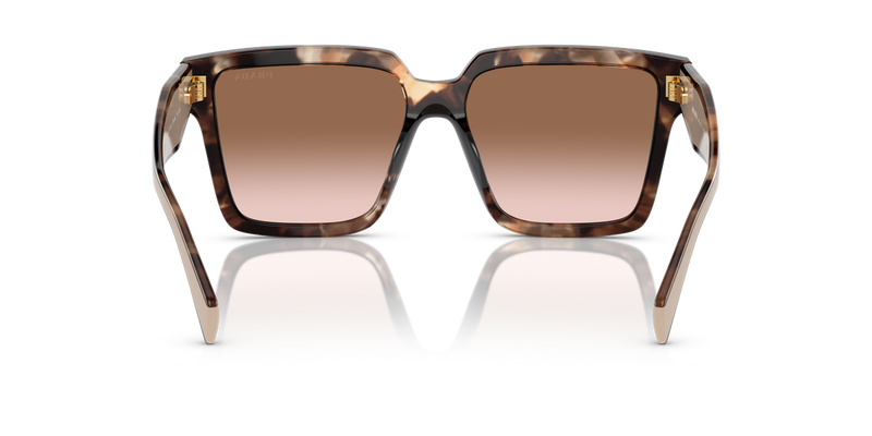 Prada PR 24ZS in Caramel Tortoise / Brown Gradient (07R0A6) - Temple Detail