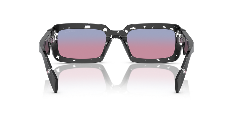 Prada PR 27ZSF in Black Crystal Tortoise - Temple Detail