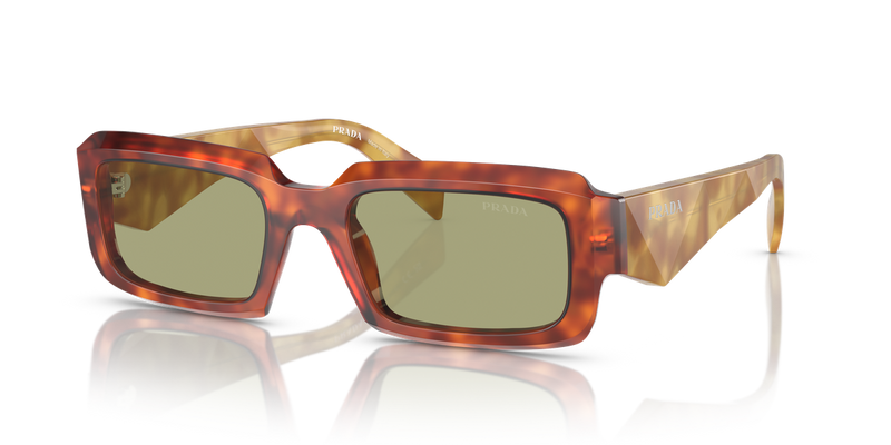 Prada PR 27ZS in Cognac Tortoise / Green (11P60C) - Alternate View