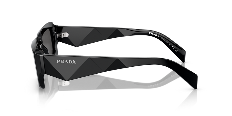Prada PR 27ZS in Black / Dark Grey (16K08Z) - Back View