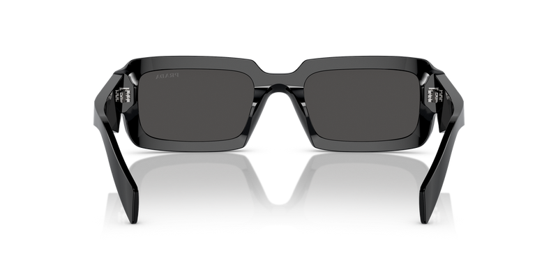 Prada PR 27ZS in Black / Dark Grey (16K08Z) - Temple Detail