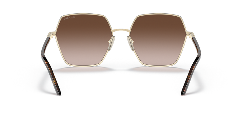 Prada PR 56YS in Pale Gold - Temple Detail