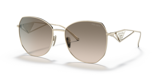 Prada PR 57YS - Pale Gold / Light Brown Gradient Light Grey (ZVN3D0)