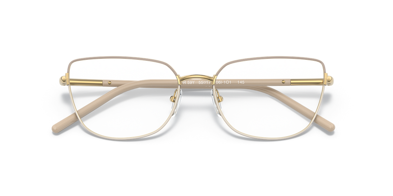 Prada PR 59YV in Beige/White - Side View