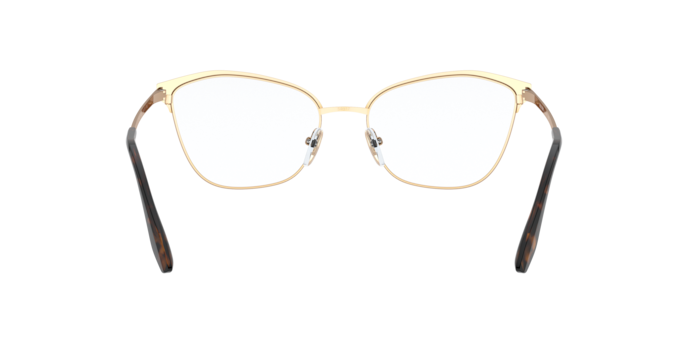 Prada PR 62XV in Matte Red/Pink Gold - Back View