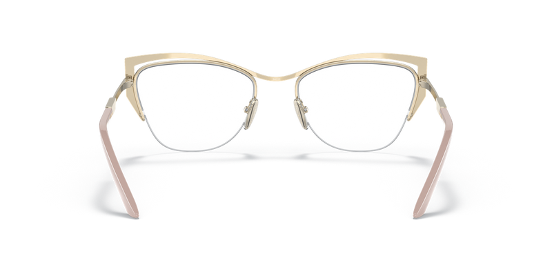 Prada PR 63YV in Alabaster/Begonia/Pale Gold - Temple Detail