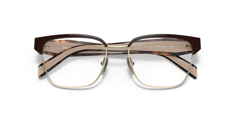 Prada PR 65YV in Brown/Pale Gold / Demo Lens (KOF1O1) - Alternate View