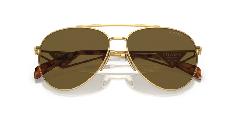 Prada PR 73ZS in Gold - Side View