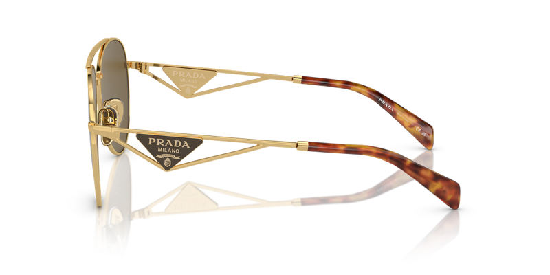 Prada PR 73ZS in Gold - Back View
