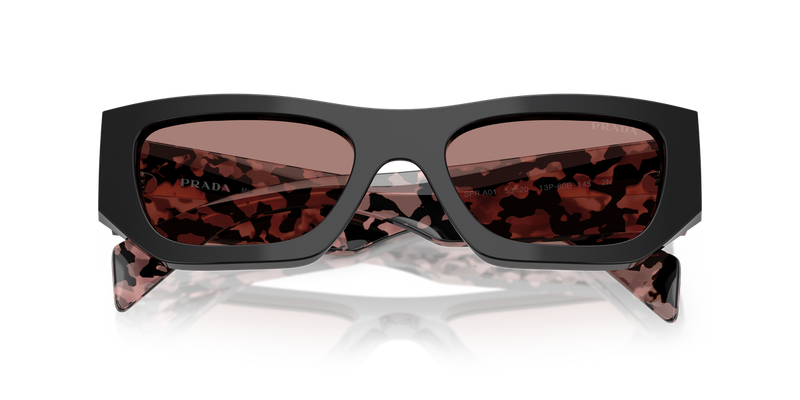 Prada PR A01S in Black / Light Brown (13P60B) - Side View