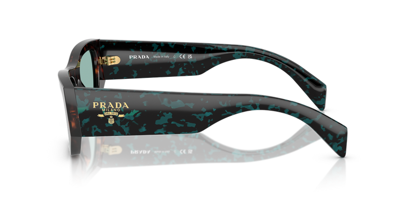 Prada PR A01S in Root Tortoise / Petrol Green (18Z40K) - Alternate View