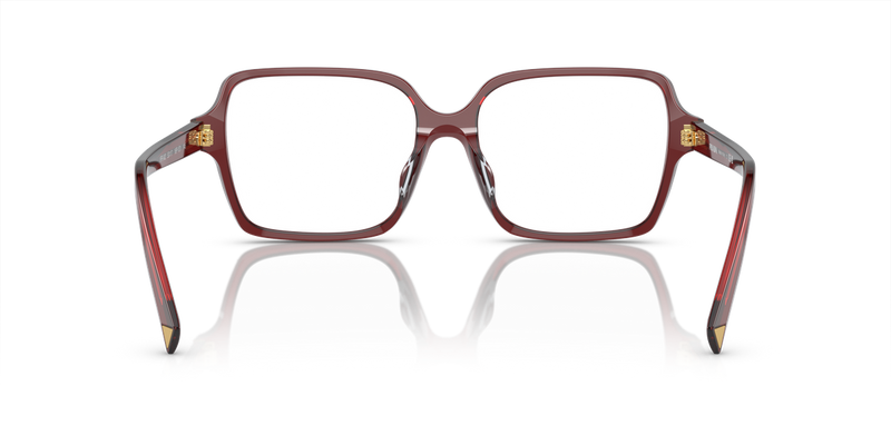Prada PR A02V in Transparent Red / Demo Lens (16P1O1) - Alternate View